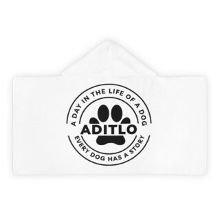Adorable Youth Hooded Towel: Perfect for Bath Time, Beach Days, Pets, or Gift Giving, Every Dog Has a Story