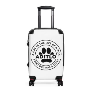 Dog Lover's Suitcase - Travel in Style with Our Animal Enthusiast Luggage, Pet Owner's Bag, Canine Travel Case, Fashionable Dog Mom Travel