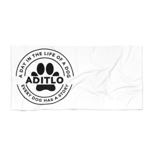 Dog Lover Beach Towel - Perfect for Pet Owners, Personalized Towel, Day at the Beach, Pool Party, Dog-Themed Gift, Summer Vibe