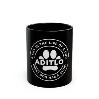 Dog Lover Mug - A Day in the Life of a Dog, Pet Gift, Animal Lover, Coffee Cup, Dog Story Mug, Handmade, Unique Design