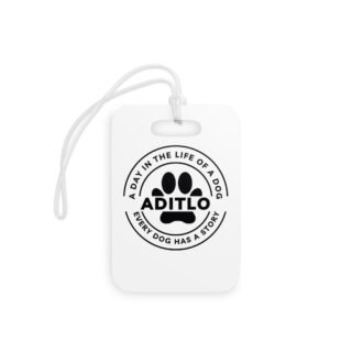 Personalized Pet Luggage Tags - "A Day in the Life of a Dog", Travel Accessories, Custom Tags, Dog Lover Gifts, Pet Tags