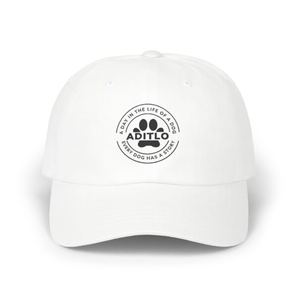 White Dog Lover Dad Cap - Unisex Hat for Dog Owners, Gift for Pet Lovers, Fun Vintage Cap, Hiking Accessory, Casual Style