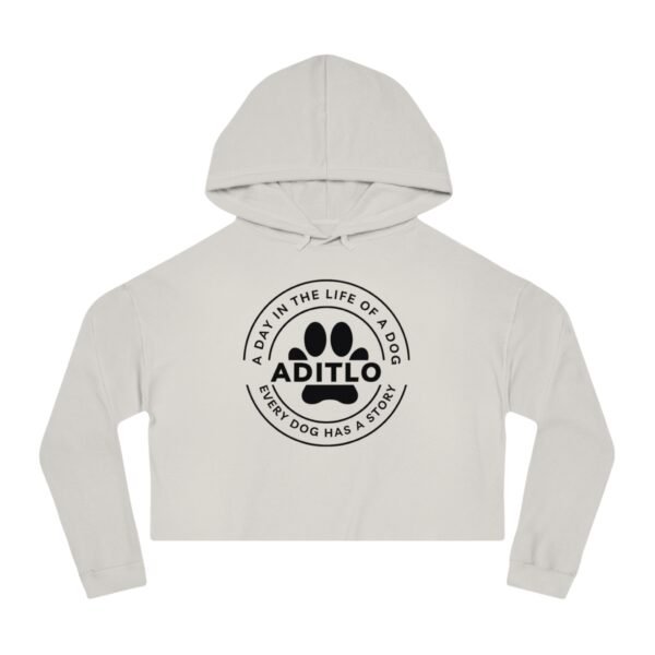 Cropped Sweatshirt - Day in the Life of a Dog, Every Dog Has a Story, Pet Adoption, Cozy Style, Gift for Dog Moms - Image 7