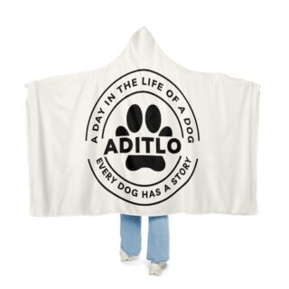 Cozy Dog-Themed Snuggle Blanket - Perfect for Pet Lovers, Dog Lovers Gift, Hoodie Blanket, Every Dog Has a Story, Warm Throw Blanket