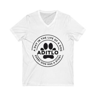 Unisex Jersey Short Sleeve V-Neck Tee