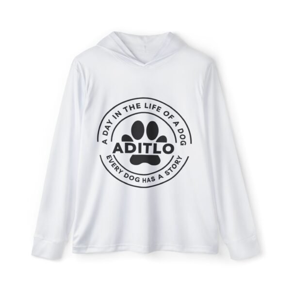 Dog Lover's Sports Hoodie, A Day in the Life of a Dog, Pet Owner Gift, Unique Animal Apparel, Comfortable Warmup Hoodie, Funny Dog