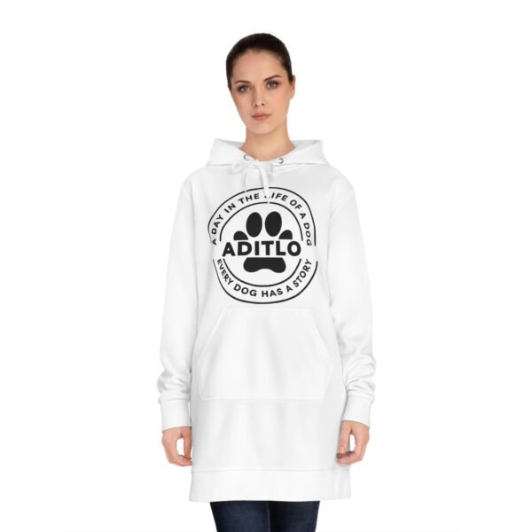 Dog Lover's Cozy Hoodie Dress, Perfect for Pet Owners, Gifts for Dog Moms, Comfortable Loungewear, Everyday Casual Wear, A Day in the Life - Image 4