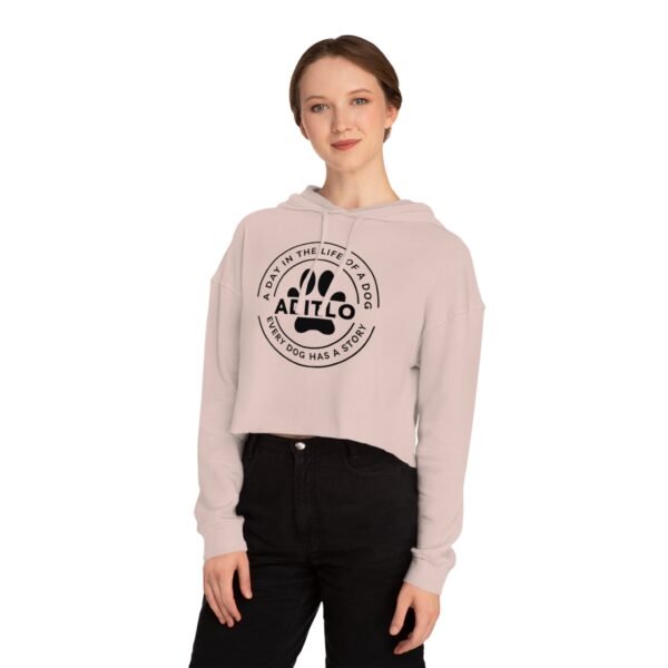 Cropped Sweatshirt - Day in the Life of a Dog, Every Dog Has a Story, Pet Adoption, Cozy Style, Gift for Dog Moms - Image 6