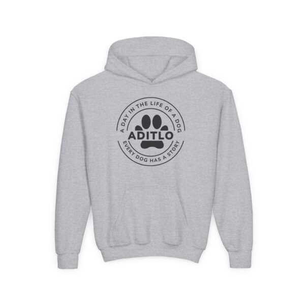 Youth Heavy Blend Hooded Sweatshirt - Image 3