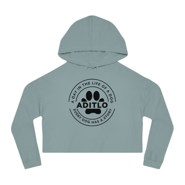 Cropped Sweatshirt - Day in the Life of a Dog, Every Dog Has a Story, Pet Adoption, Cozy Style, Gift for Dog Moms - Image 10