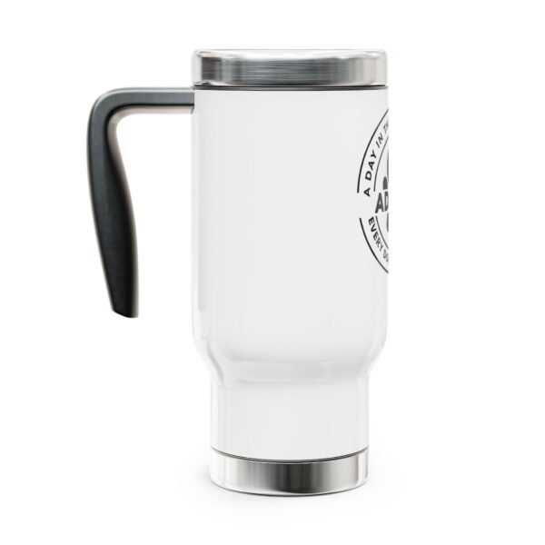 Stainless Steel Travel Mug with Handle, 14oz - Image 2
