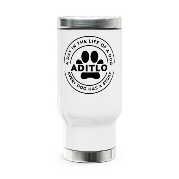 Stainless Steel Travel Mug with Handle, 14oz
