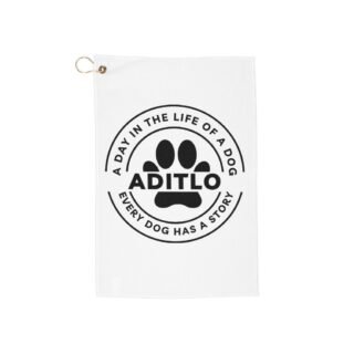 Personalized Golf Towels: Perfect for Dog Lovers, Unique Gift for Golfer, Custom Sports Towel, Dog Themed Golf Accessory
